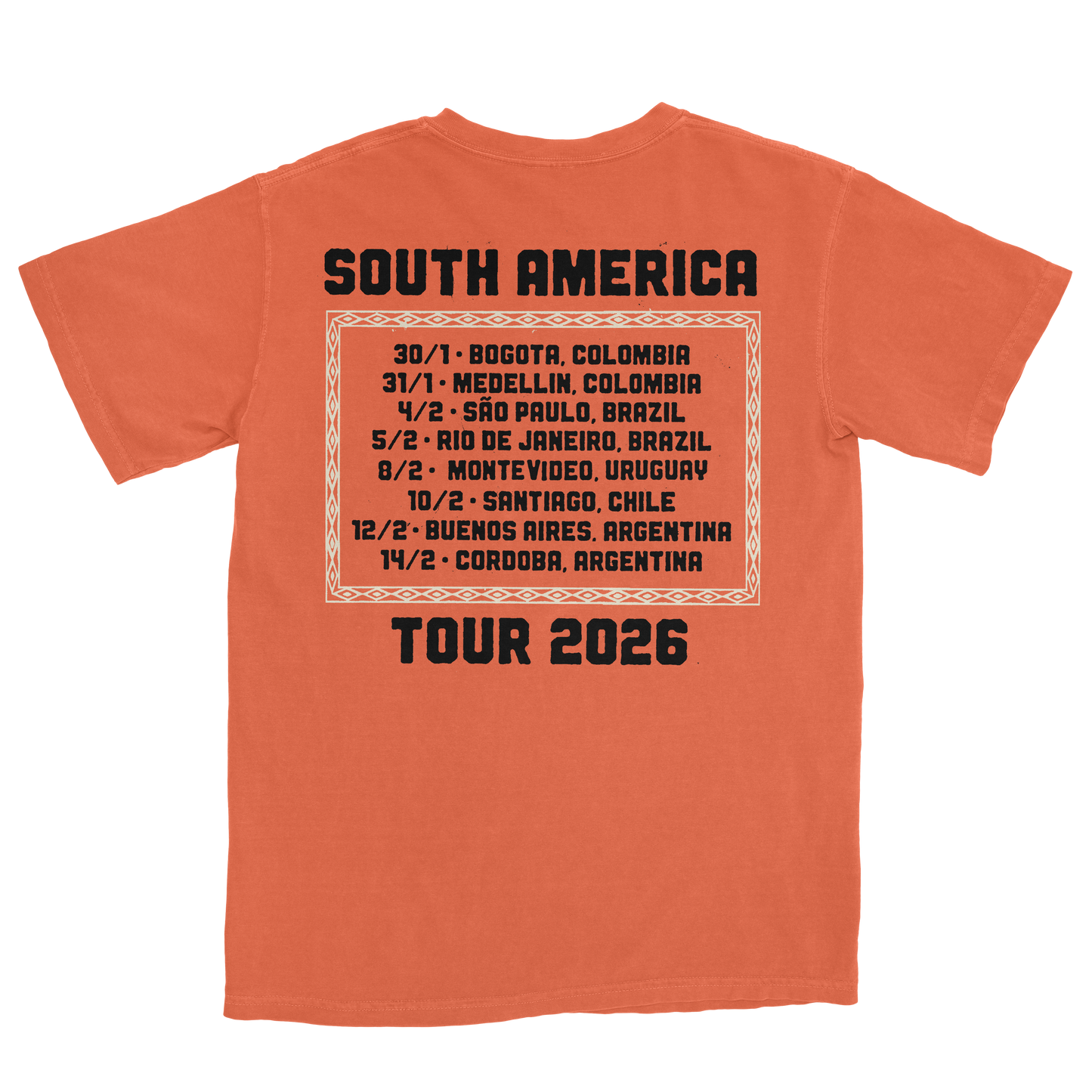 Tour Tee - South America 2026 (Pre-Order)