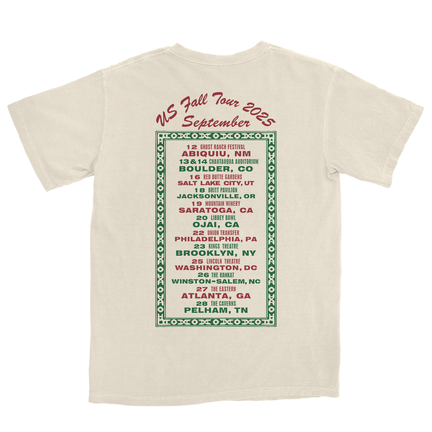 Tour Tee - September 2025
