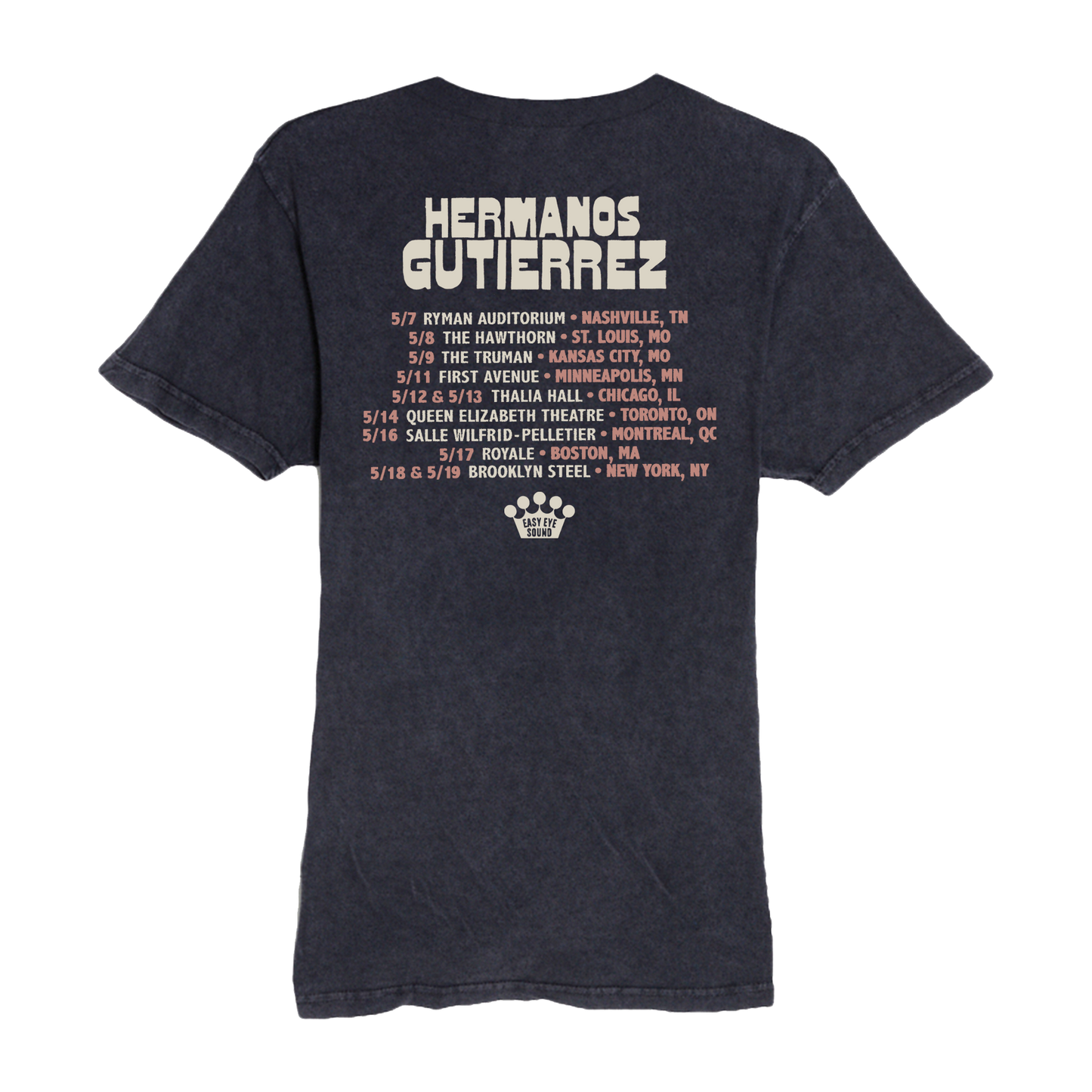 USA & Canada Vintage Black 2024 Tour Tee