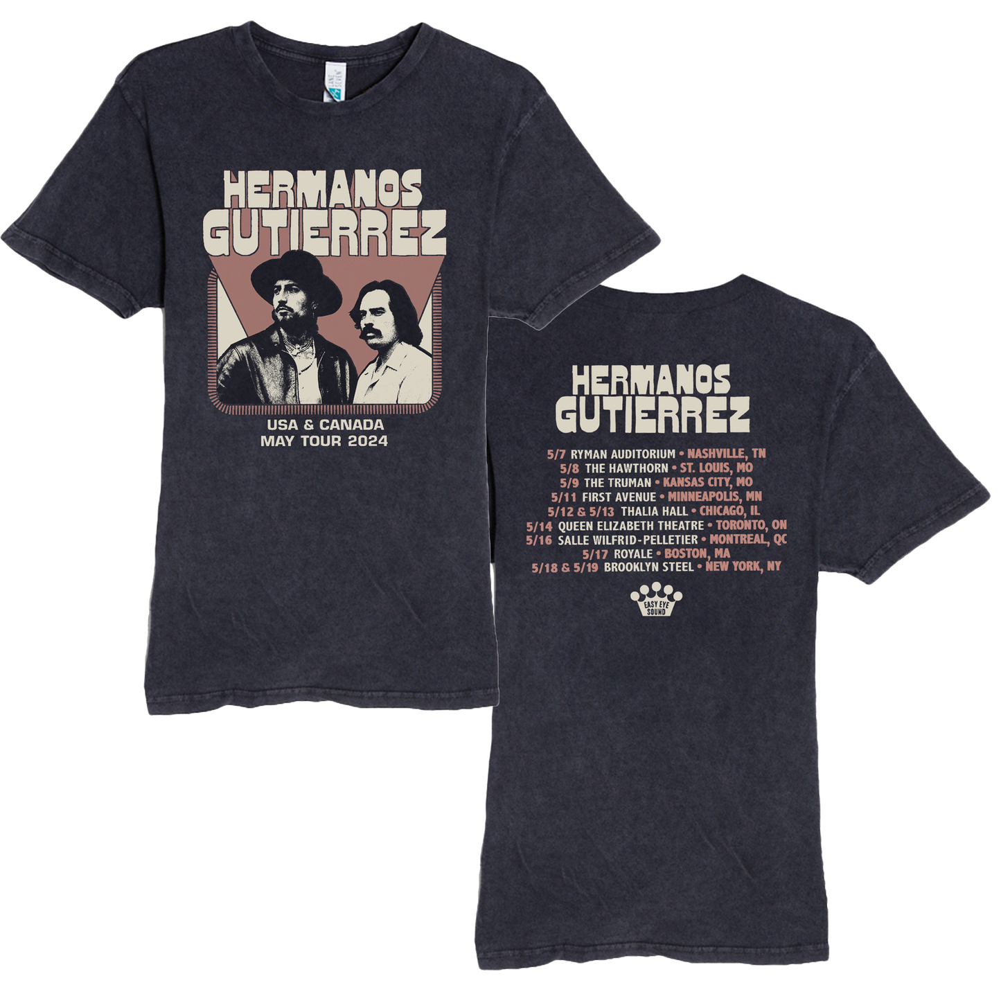 USA & Canada Vintage Black 2024 Tour Tee