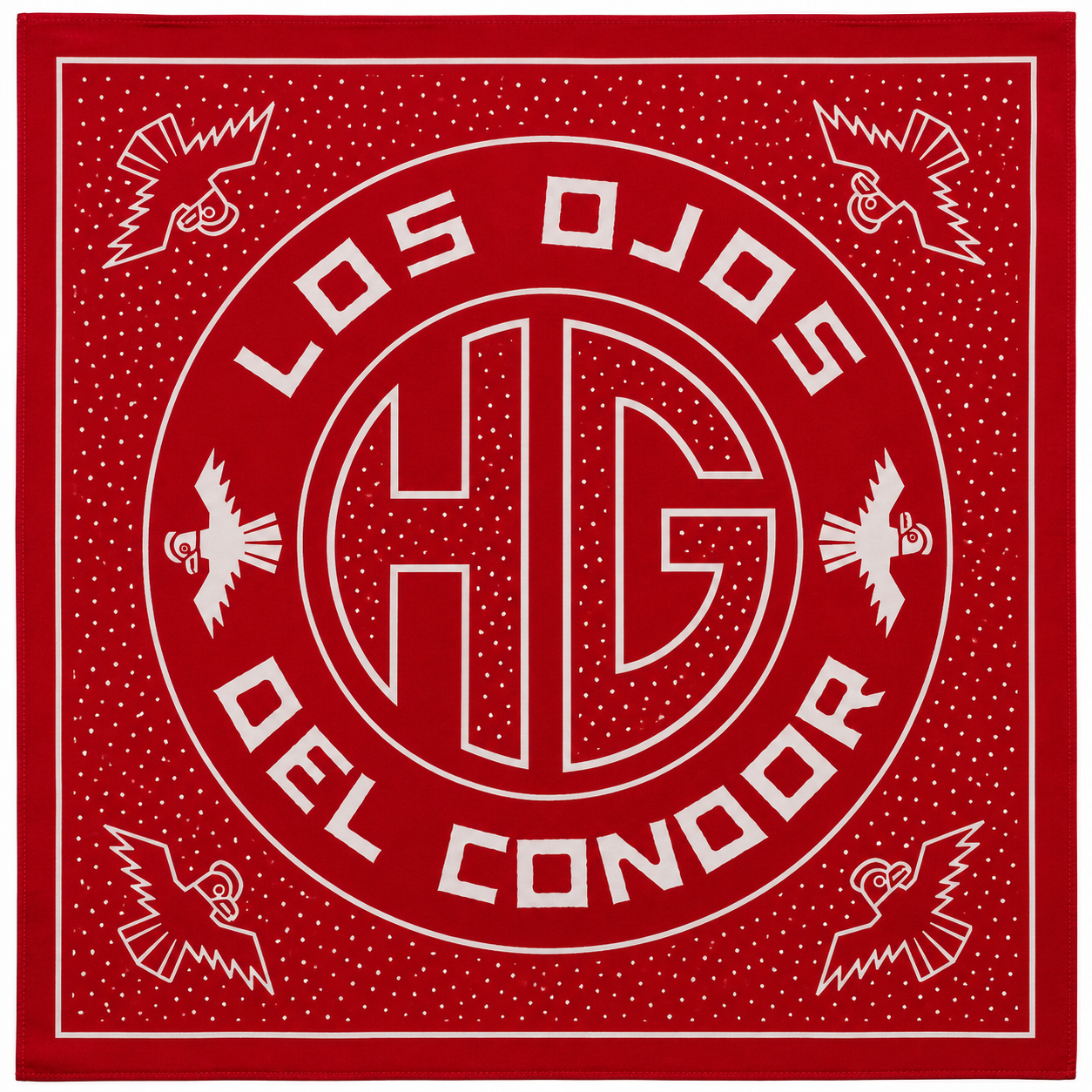 Los Ojos Del Condor Bandana - Red (Pre-Order)